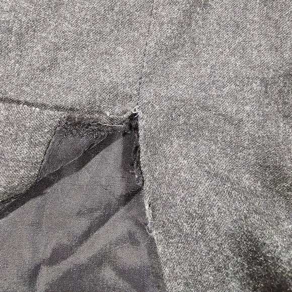Vintage Burberrys Of London Skirt Gray Wool Pencil Career WOMENS SIZE 14P - Picture 8 of 10